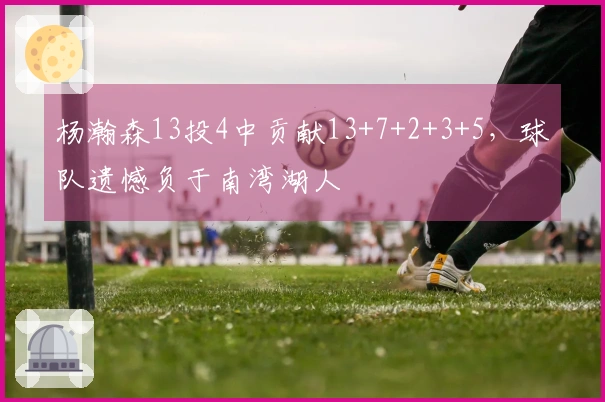 杨瀚森13投4中贡献13+7+2+3+5，球队遗憾负于南湾湖人